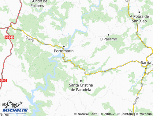 MICHELIN-Landkarte Tellada - ViaMichelin