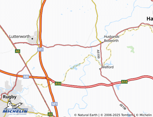 MICHELIN South Kilworth map - ViaMichelin