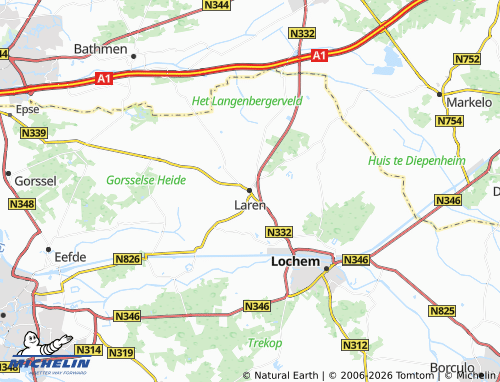 Mapa MICHELIN Laren - ViaMichelin