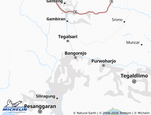 Mapa MICHELIN Bangorejo - ViaMichelin