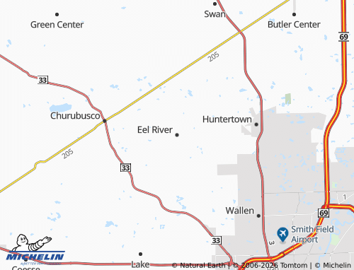 Mappa MICHELIN Eel River - ViaMichelin