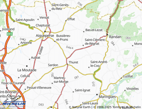Carte MICHELIN Chassenet - ViaMichelin