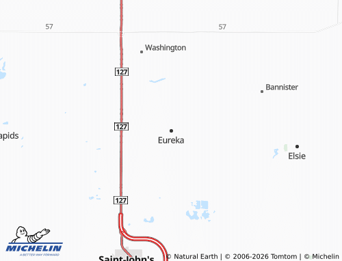 Mapa MICHELIN Eureka - ViaMichelin