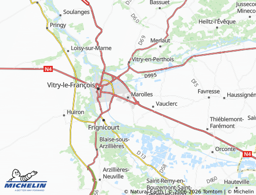 Mapa MICHELIN Marolles - ViaMichelin