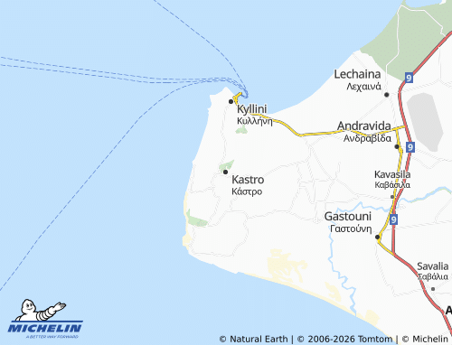 Carte MICHELIN Kastro - ViaMichelin