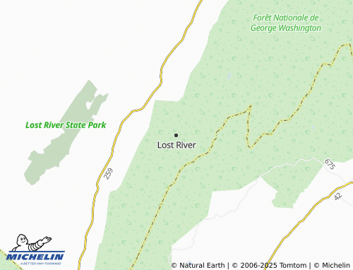 Carte MICHELIN Lost River - ViaMichelin