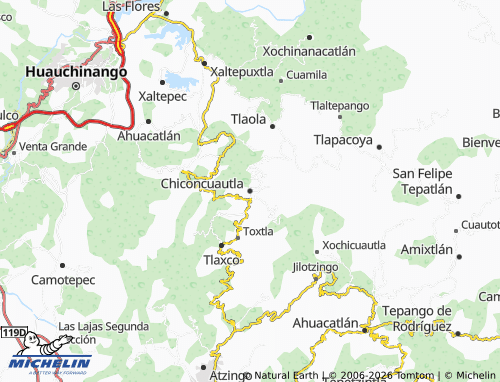 Mapa MICHELIN Chiconcuautla - ViaMichelin