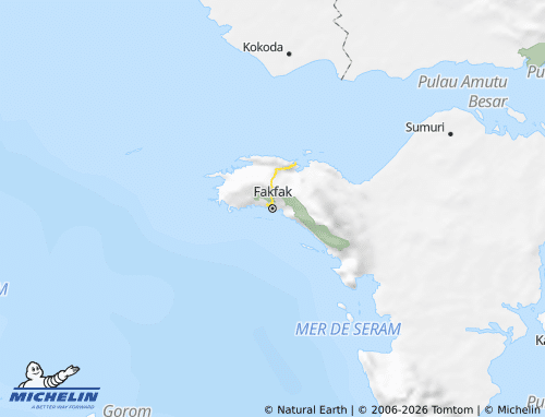 Mapa MICHELIN Fakfak - ViaMichelin