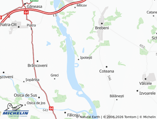 Mappa MICHELIN Ipotești - ViaMichelin