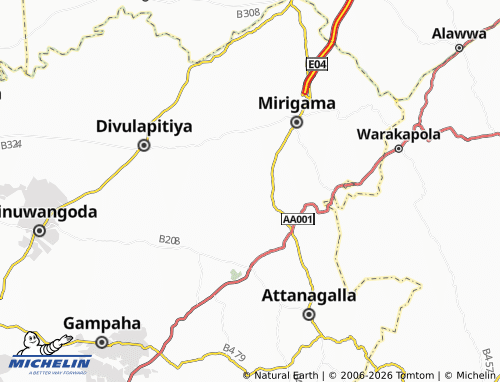Mappa MICHELIN Weragoda Kakkele - ViaMichelin