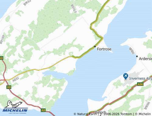 Carte MICHELIN Avoch - ViaMichelin