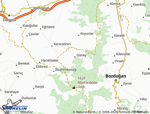 MICHELIN Güney map - ViaMichelin