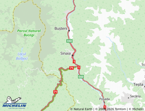 Mapa MICHELIN Sinaia - ViaMichelin