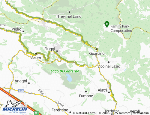 MICHELIN Torre Cajetani map - ViaMichelin