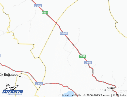 MICHELIN Büyük Çatak map - ViaMichelin