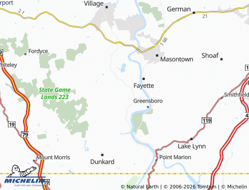 Kaart MICHELIN Mapletown - ViaMichelin