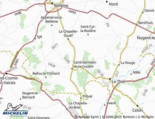Kaart MICHELIN Gémages - ViaMichelin