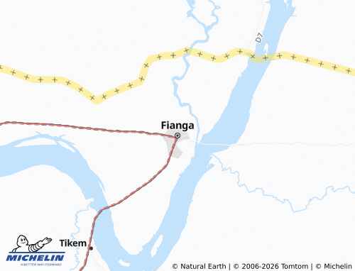Mappa MICHELIN Fianga - ViaMichelin