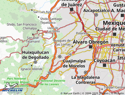 Mapa MICHELIN Paseo de Las Palmas Villa de Las Lomas - ViaMichelin