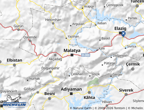Kaart MICHELIN Malatya - ViaMichelin