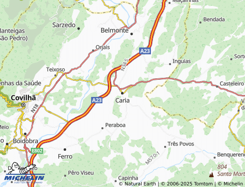 MICHELIN Caria map - ViaMichelin
