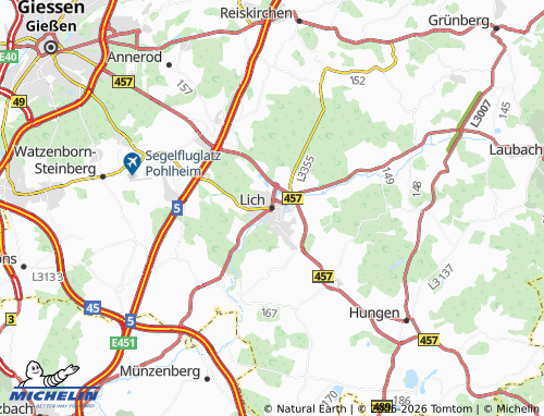 MICHELIN Lich map - ViaMichelin