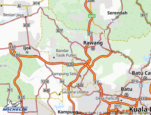 MICHELIN Taman Kundang Jaya map - ViaMichelin