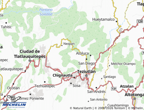 Mapa MICHELIN Mexcalcuautla - ViaMichelin