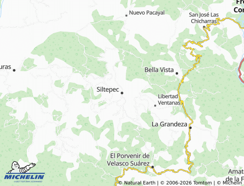 Kaart MICHELIN Siltepec - ViaMichelin