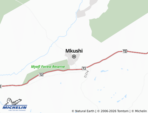 Mappa MICHELIN Mkushi - ViaMichelin