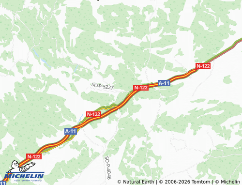 MICHELIN-Landkarte Calatañazor - ViaMichelin