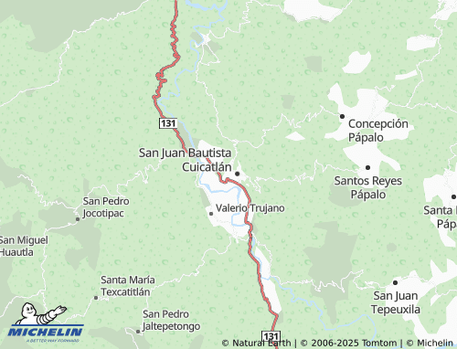 MICHELIN Cuicatlán map - ViaMichelin