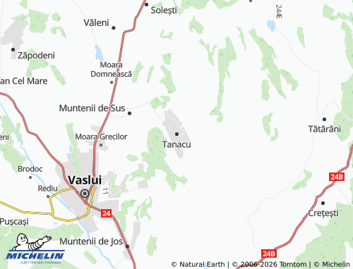 MICHELIN Tanacu map - ViaMichelin