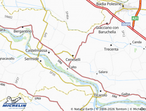 Mapa MICHELIN Ceneselli - ViaMichelin