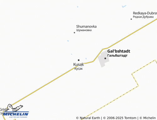 MICHELIN Kusak map - ViaMichelin
