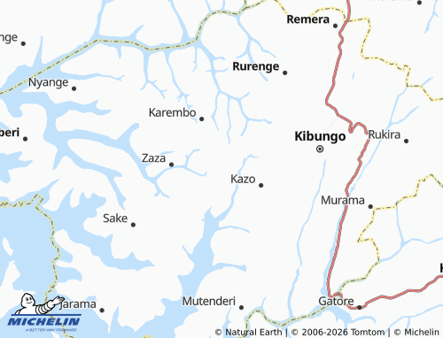 Mappa MICHELIN Gashanda - ViaMichelin