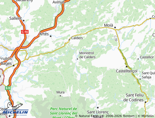Carte MICHELIN Monistrol de Calders - ViaMichelin