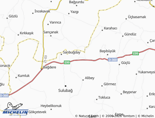 MICHELIN Darköprü map - ViaMichelin
