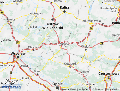 MICHELIN Kępiński map - ViaMichelin