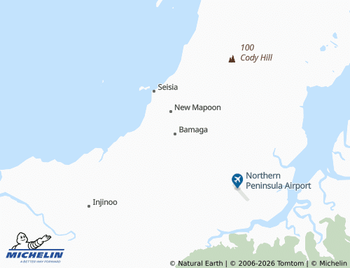 MICHELIN Bamaga map - ViaMichelin