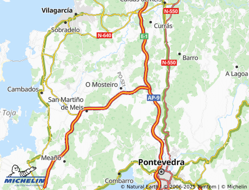 MICHELIN Nogueiro de Abaixo map - ViaMichelin