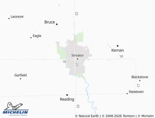 Mappa MICHELIN Streator - ViaMichelin