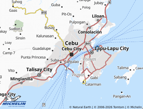 Mappa MICHELIN Cebu - ViaMichelin