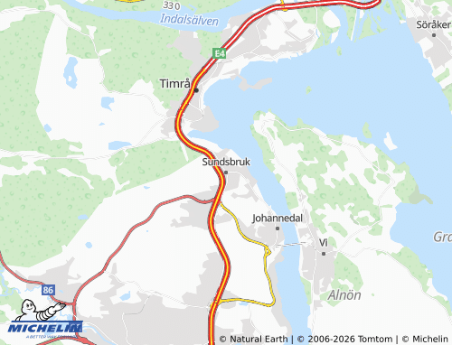 Mappa MICHELIN Sundsbruk - ViaMichelin