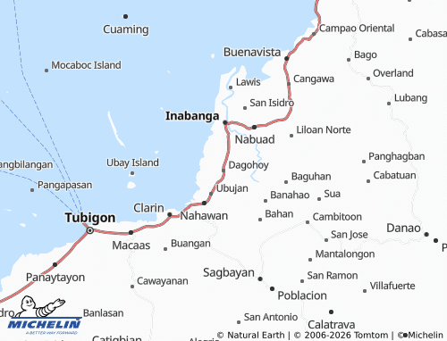 MICHELIN Dagohoy map - ViaMichelin