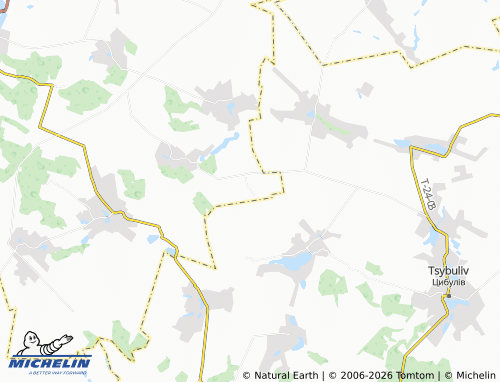 Mappa MICHELIN Divochyna - ViaMichelin