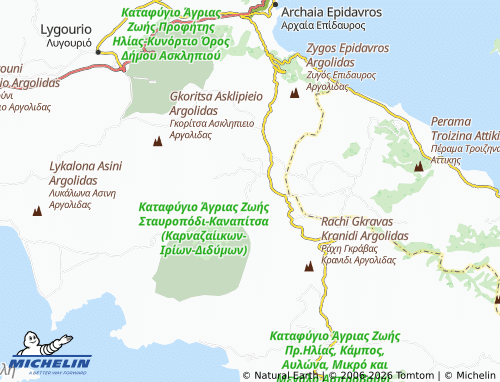 MICHELIN Vothiki map - ViaMichelin