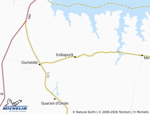 Mapa MICHELIN Indiaporã - ViaMichelin