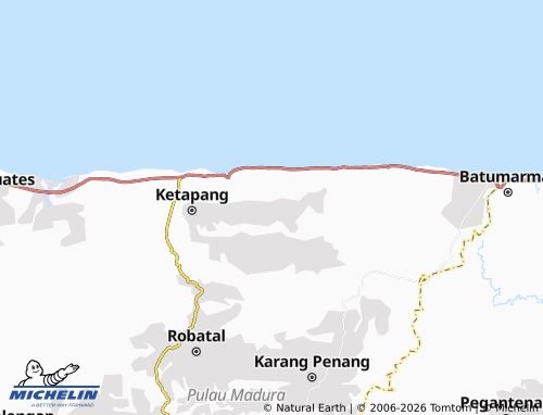MICHELIN Bira Barat map - ViaMichelin