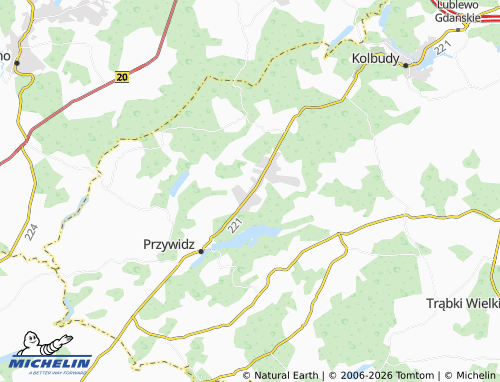 MICHELIN Pomlewo map - ViaMichelin